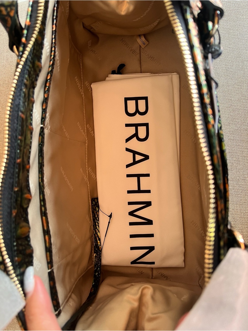 NWT BRAHMIN SOPHIA in SAMBA Melbourne Satchel - Picture 12 of 17